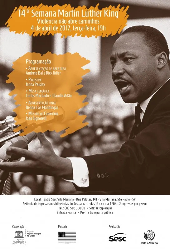 14ª Semana Martin Luther King no Sesc Vila Mariana