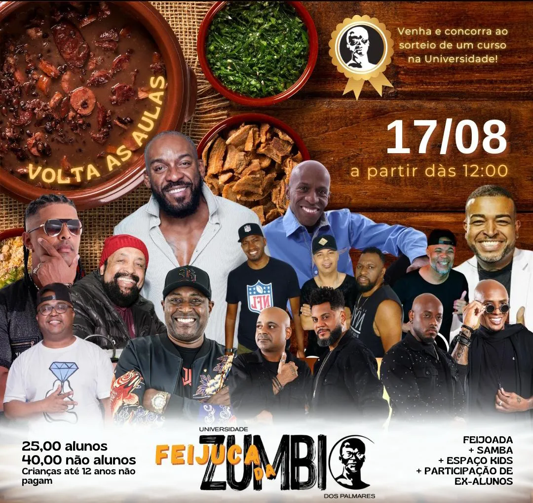1ª Feijoada da Atlética da Universidade Zumbi dos Palmares São Paulo.