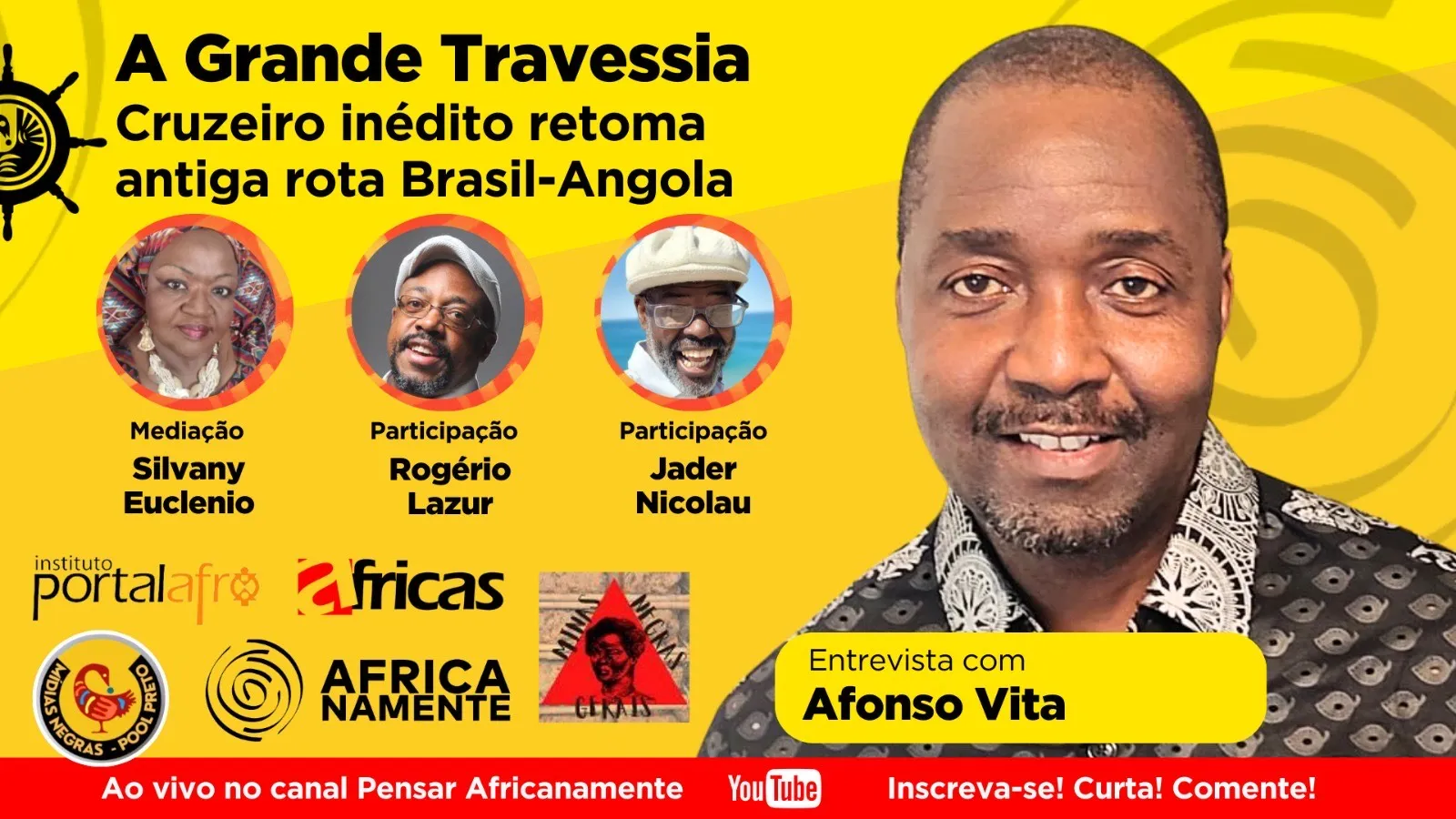 Canal Pensar Africanamente traz entrevista exclusiva do Pool Preto com Afonso Vita, o homem filho do Império do Congo