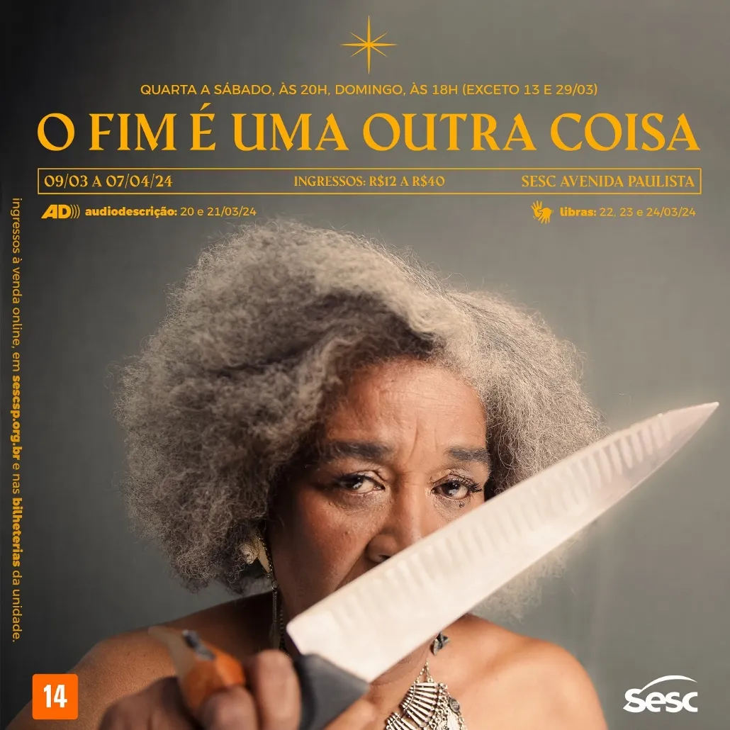 Espetáculo com Zora Santos dirigido por Grace Passô e Gabriel Cândido traz a comida como arte e a arte como alimento no Sesc Avenida Paulista