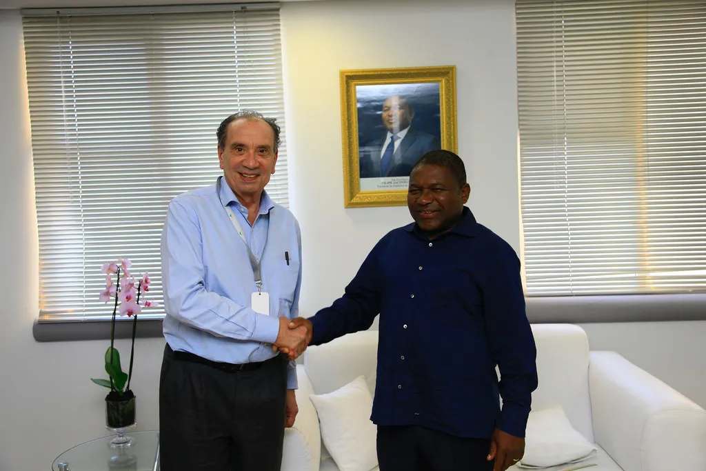 Filipe Nyusi, presidente de Moçambique, concede audiência ao ministro Aloysio Nunes