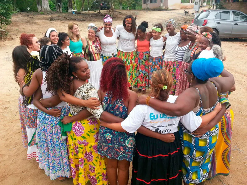 Mulheres do Quilombo Cafundó recebem visita de angolana