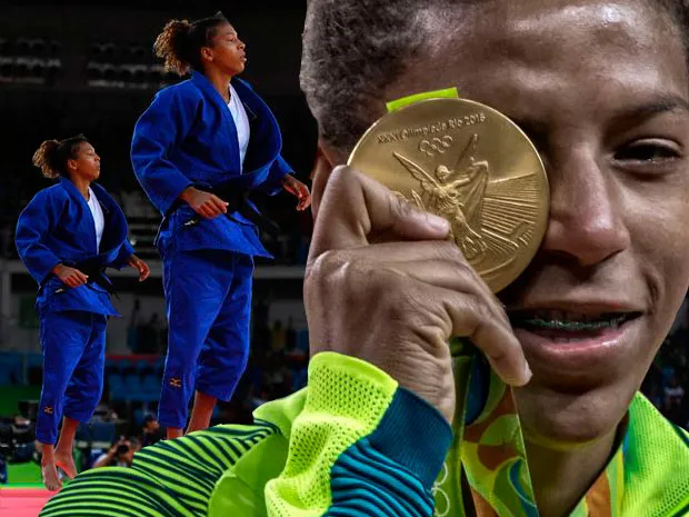 Rafaela Silva Ouro Negro nas Olimpíadas 2016 – não é capoeira é judo