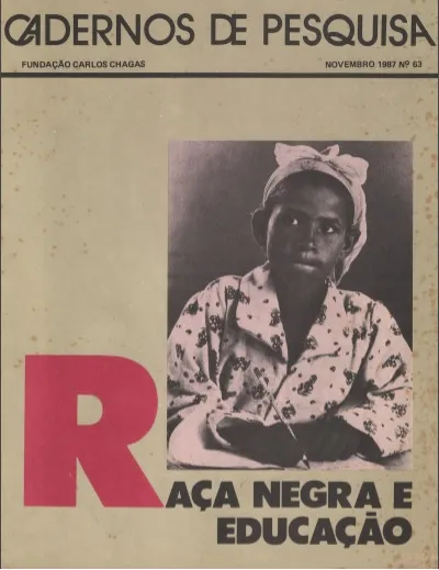 CAPA DA REVISTA RAÇA NEGRA E EDUCAÇÃO