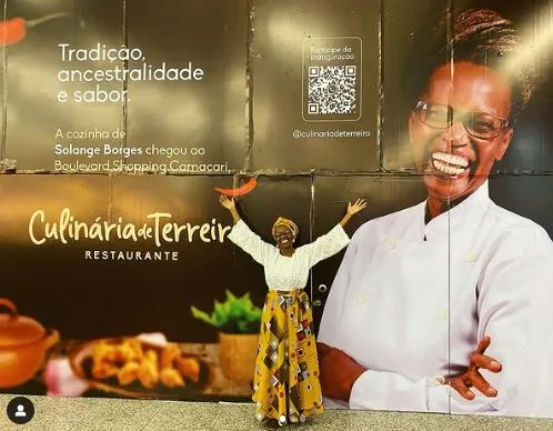 Solange Borges inaugura a primeira unidade do Culinária de Terreiro Restaurante no Boulevard Shopping de Camaçari (BA)