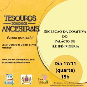 Instituto Casa Herança de Oduduwa apresenta projeto “Tesouros dos Nossos Ancestrais” na quadra da Unidos de Vila Maria