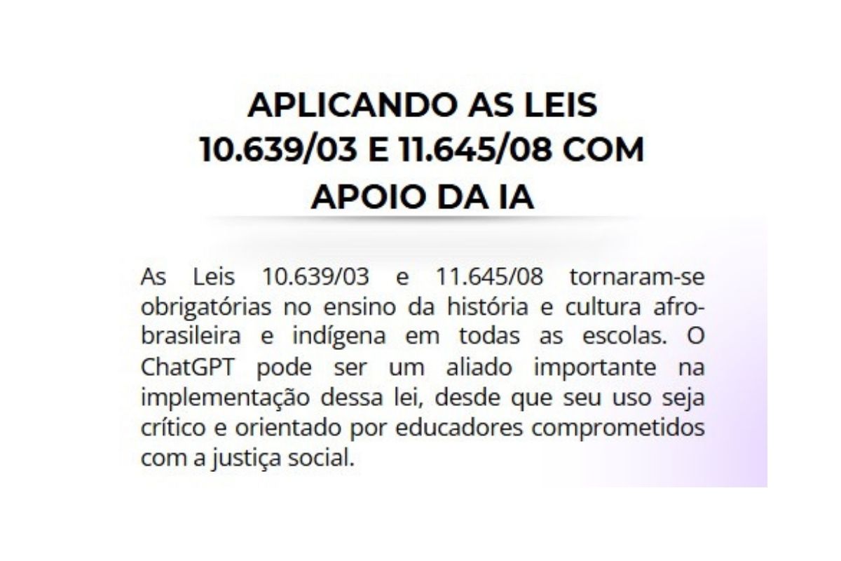 aplicacao lei 10639