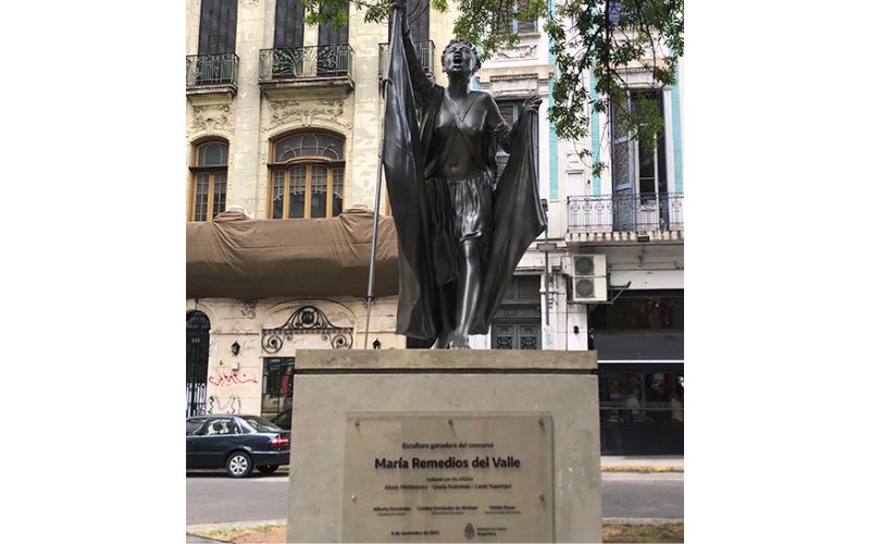monumento que recorda María Remedios del Valle