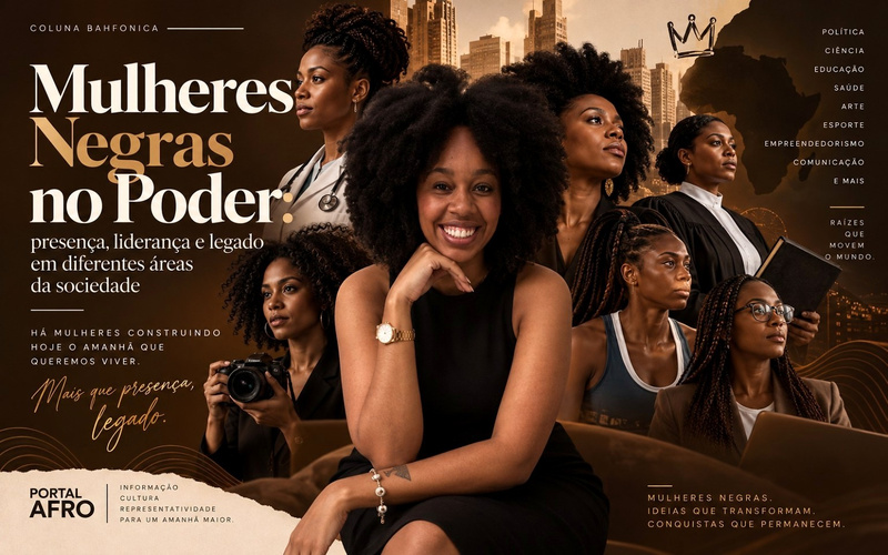 Bahfonica, escritora demonstra a importância de Mulheres Negras ocuparem lugares no mercado de trabalho, em diferentes áreas.